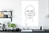 MuchoWow® Poster Strichzeichnung - Frau - Gesicht 80x120 cm Produktbild-Vorschau 3