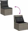 CLORIS 6-tlg. Garten-Sofagarnitur mit Kissen Grau Poly Produktbild-Vorschau 7