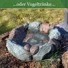 Vogelbad Garten 35cm | Vogeltränke Stein | Wassertränke für Produktbild-Vorschau 5