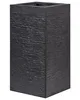 BELIANI Blumentopf Schwarz 40 x 40 x 77 cm Produktbild-Vorschau 4