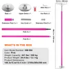 Diagram showing the components of a dance pole and its specifications. Náhled obrázku produktu