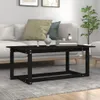 vidaXL Couchtisch Schwarz 110x55x45 cm Massivholz Kiefer -  Produktbild-Vorschau 2