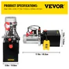 VEVOR 4L hydraulické čerpadlo Jednočinné sklápěcí čerpadlo Náhled obrázku produktu 7
