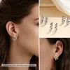 3 paires de créoles Ohrringe Silber 925 Damen 14K Gold Voir les images du produit 3