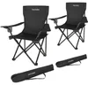 tectake® Set Campingstuhl Gil 80 x 48 x 84,5 cm Produktbild-Vorschau 2