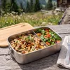 Herbertz Edelstahl Lunch Box Mit Trenner Und Bambus-Deckel Produktbild-Vorschau 5