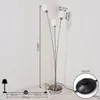 Costa »Costa« runde Bodenlampe aus Metall, Nickel-matt, Produktbild-Vorschau 4