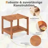 Table d'appoint en bois COSTWAY, table de jardin avec trou Voir les images du produit 6