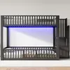 Łóżko piętrowe Flieks 140 x 200 cm z oświetleniem LED, Podgląd zdjęcia produktu 3