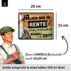LANOLU Retro Blechschild Ruhestand, Geschenk zum Produktbild-Vorschau 3