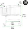 mDesign Bügelbretthalterung Aufbewahrung Korb Organizer Produktbild-Vorschau 2