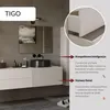 TIGO 1D2S Waschbeckenunterschrank Kaschmir 140 cm 2 Produktbild-Vorschau 7