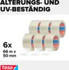 [KL] 6x tesa Packband 64014 PP transparent 50 mm x 66 m Produktbild-Vorschau 2