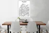 MuchoWow® Poster Stadtplan - Schwarz und weiß - Den Haag Produktbild-Vorschau 2