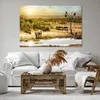Bild auf Leinwand - Leinwandbild - Safari Tiere - 120x80cm Produktbild-Vorschau 6