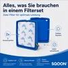 SQOON Filter für Philips FC6040 – 3-in-1 Filterset – Produktbild-Vorschau 3