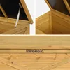 Cassapanca in legno di abete 80cm, Marrone naturale Anteprima dell’immagine prodotto 3