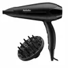 A black Babyliss hair dryer and its diffuser attachment are shown on a white background. Voir les images du produit