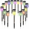 A collection of solar-powered garden lights with LED lights in various colors. Produktbild-Vorschau