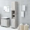 A modern bathroom with a sink, vanity, tall cabinet, and towel rack. Náhled obrázku produktu