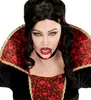A woman dressed as a vampire, with fake blood around her mouth. Produktbild-Vorschau