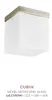 Plafonnier CUBIX 40W, nickel satiné/opalin blanc, L : 20 L Voir les images du produit 2