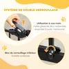 PawHut Barrière de sécurité animaux de 104H cm avec porte Voir les images du produit 6