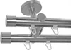 BASIT Innenlauf Gardinenstange Edelstahl Look 20mm Produktbild-Vorschau 1