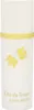 A white perfume bottle with a yellow band and a yellow bird and leaf design. Anteprima dell’immagine prodotto