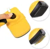 lionto Katzenbürste mit Knopfreinigung, Fellpflegebürste Produktbild-Vorschau 5