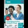 A book cover for a German language learning textbook for nursing, with three smiling people in the background. Voir les images du produit
