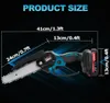 Akku-Kettensäge 3000W 4+6 Zoll Elektro Kettensägen Produktbild-Vorschau 3