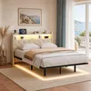 Letto imbottito BEALIFE, 140x200 cm, con testiera, spazio Anteprima dell’immagine prodotto 9