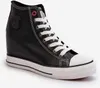 Damen Keilabsatz Sneaker Cross Jeans NN2R4005 Schwarz 39 Produktbild-Vorschau 4