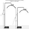 LED Beauty Standleuchte 24 Zoll Schwarz - Lichtbogen für Produktbild-Vorschau 3