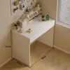 Biały biurko komputerowe z szufladą, nowoczesny styl Podgląd zdjęcia produktu 4