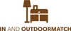 A brown icon of a floor lamp and a nightstand with text below. Produktbild-Vorschau