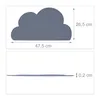 Relaxdays Platzdeckchen Kinder, 2er Set, Wolke, rutschfest, Produktbild-Vorschau 4