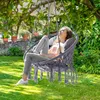 Závěsné křeslo BOHO s polštáři, Ø61cm, antracitová barva Náhled obrázku produktu 11