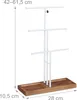 Portagioie Relaxdays, 3 barre, a forma di T, per collane, Anteprima dell’immagine prodotto 4