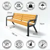 REKORD Viking BIS Tek Gartenbank 186 cm 3-4 Sitzer Robuste Produktbild-Vorschau 3