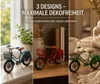 formano 3er Set Mini Deko Fahrrad Metall Set Vintage Produktbild-Vorschau 3