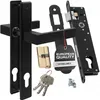 Drückergarnitur Gartentor Schwarz RAL 9005 - Produktbild-Vorschau 1