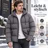 ASKSA Winterjacke Herren Steppjacke mit Kapuze Warme Stepp Produktbild-Vorschau 3