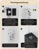 EDISHINE 2 LED Wandleuchte Innen & Aussen Schwarz, Produktbild-Vorschau 9
