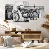 Bild auf Leinwand - Leinwandbild - 4 Teile - Alt Motorrad Produktbild-Vorschau 7