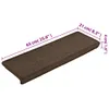 vidaXL Stopnie schodowe dywanowe 15 sztuk 65 x 25 cm Podgląd zdjęcia produktu 13