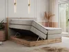 MKS MEBLE King Boxspringbett 180x200 mit Bettkasten Eiche, Produktbild-Vorschau 2
