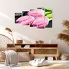 Bild auf Leinwand - Leinwandbild - Tulpen Tau Steine Produktbild-Vorschau 7