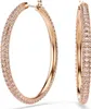 Swarovski Dextera Kreolen, Rosa, Roségold-Legierungsschicht Produktbild-Vorschau 2